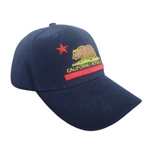 California Republic Navy Blue Baseball Hat One Size